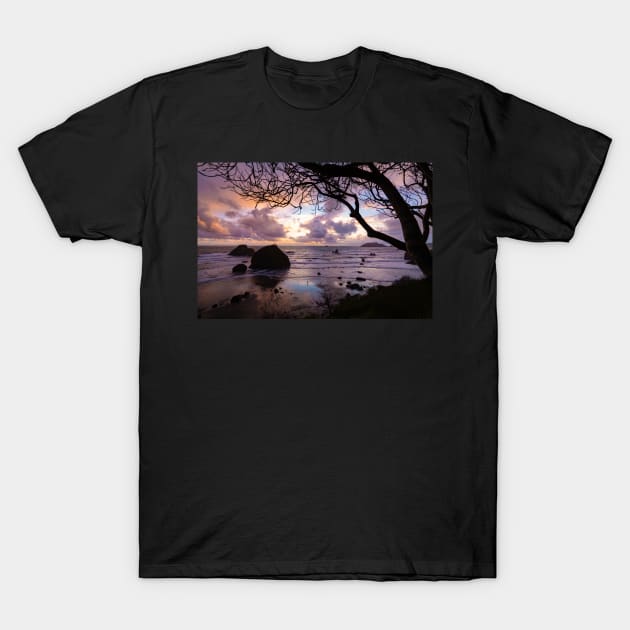 Sunset at the Beach T-Shirt by JeffreySchwartz